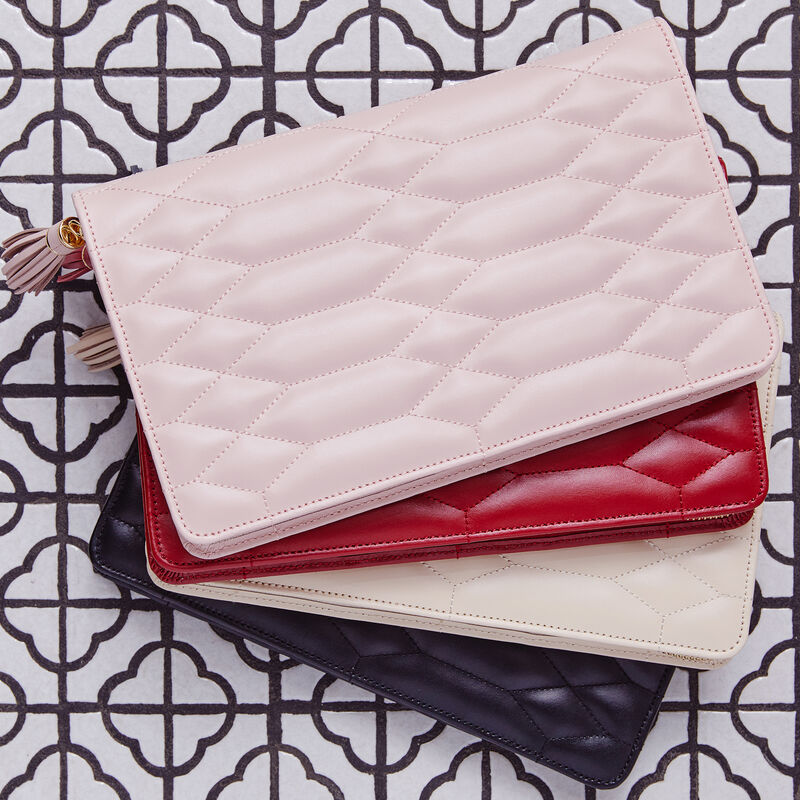 WOLF &quot;Caroline&quot; Ivory Leather Jewelry Portfolio image number 5
