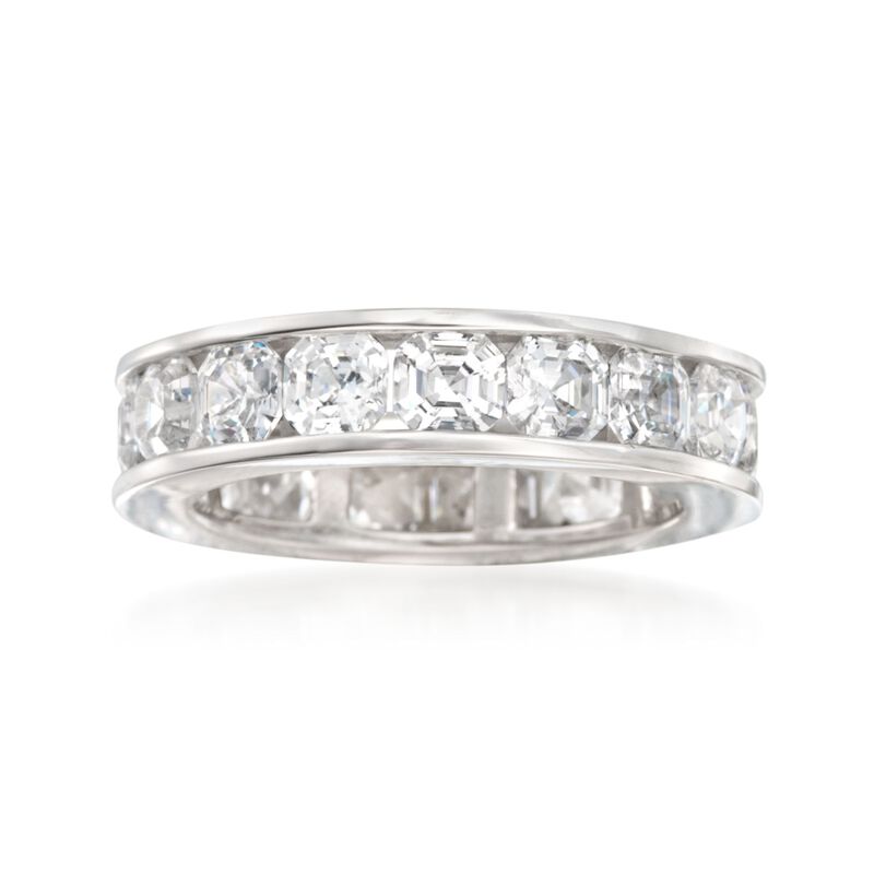 5.15 ct. t.w. CZ Eternity Band in Sterling Silver image number 0