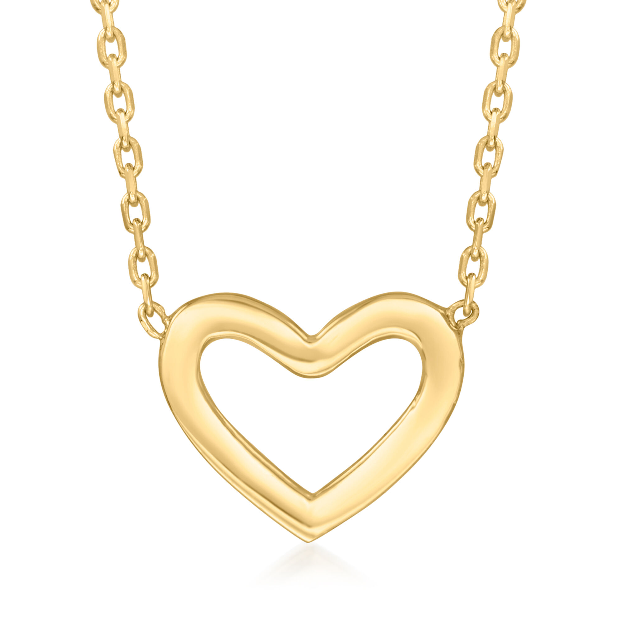 10kt Yellow Gold Heart Necklace