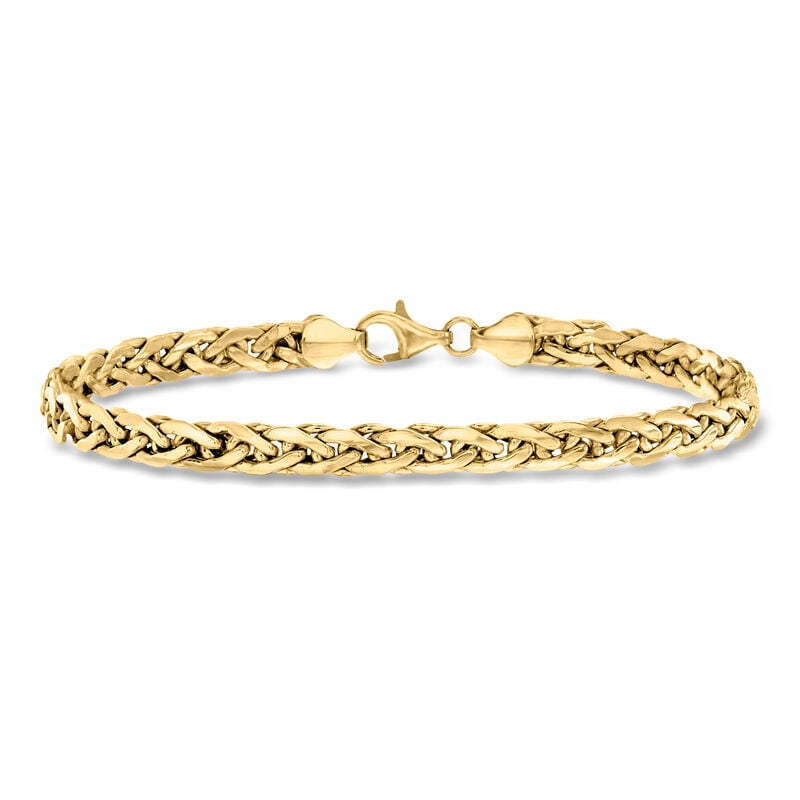 14kt Yellow Gold Wheat-Link Bracelet image number 0