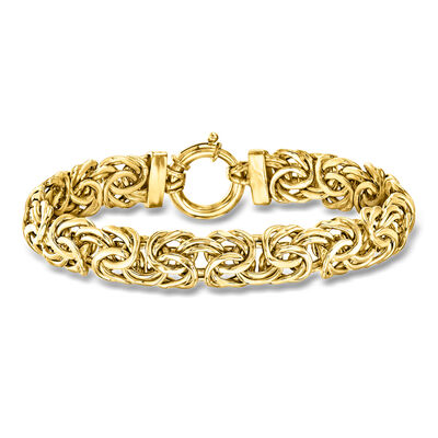 18kt Yellow Gold Byzantine Bracelet