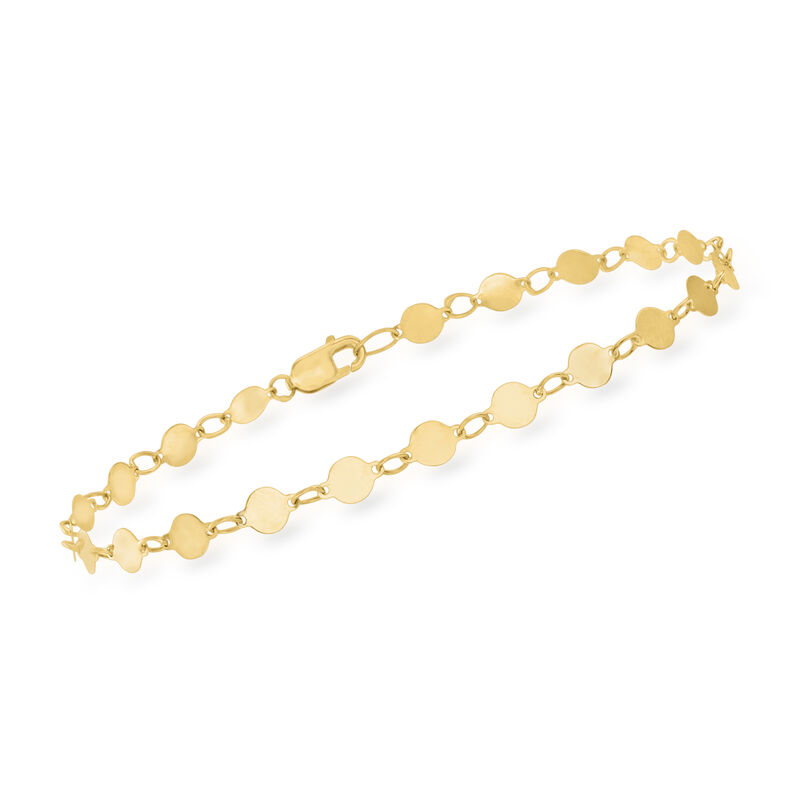 14kt Yellow Gold Mirror-Link Bracelet image number 0