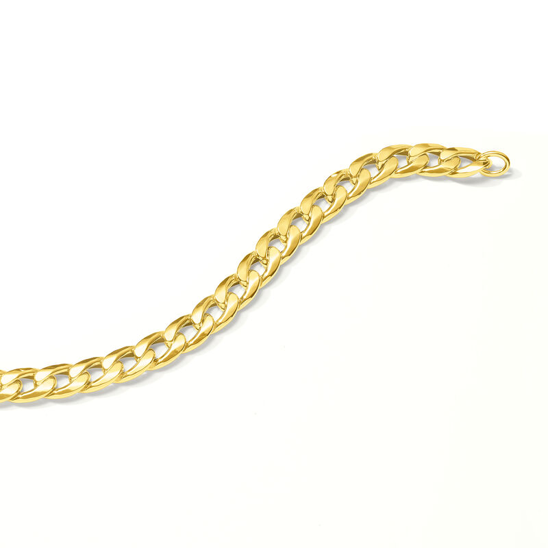 Italian 14kt Yellow Gold Curb-Link Bracelet image number 6