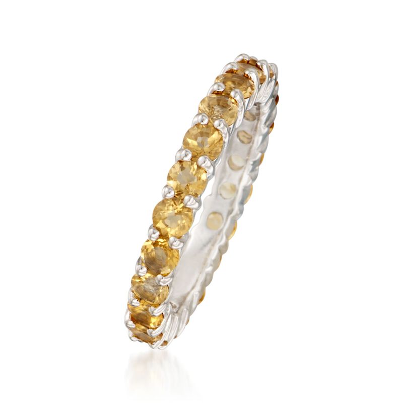 2.00 ct. t.w. Citrine Eternity Band in Sterling Silver image number 2