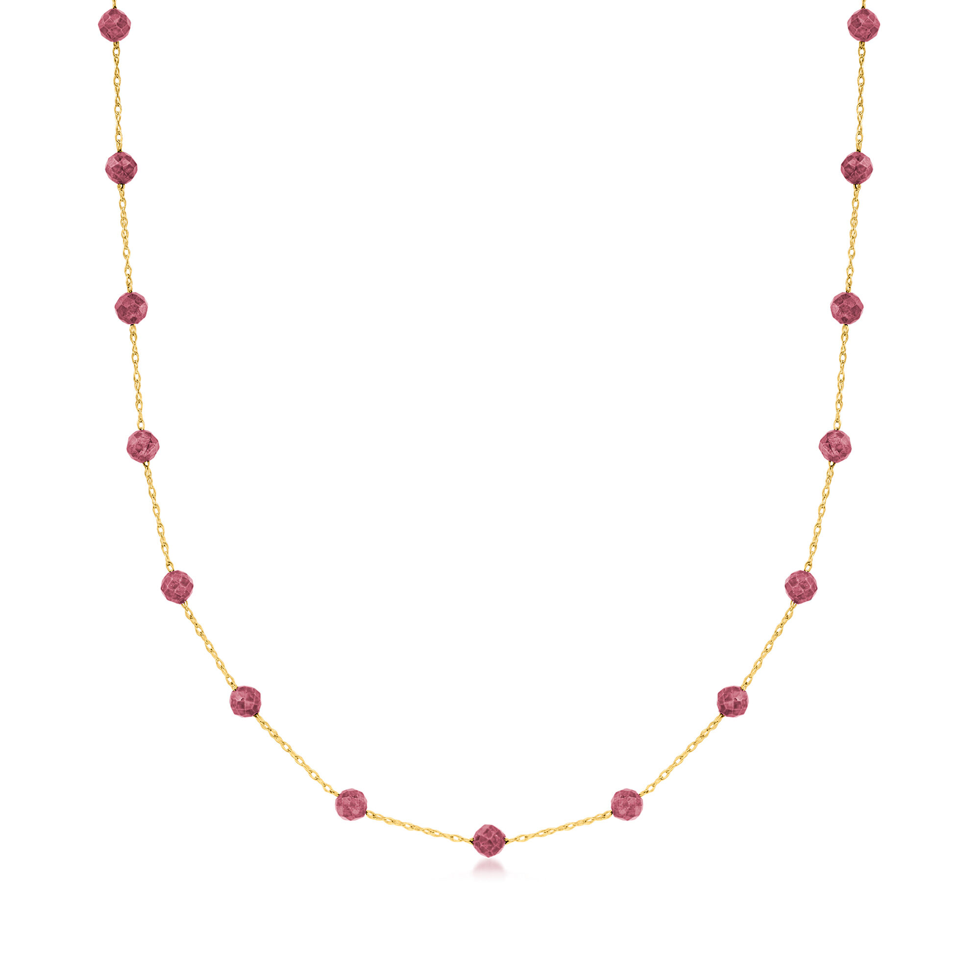 Ross-Simons 6.00 ct. t.w.ピンクトパーズ ドロップイヤリング スターリングシルバーに18kt ゴールド, ジェムストーン, ト