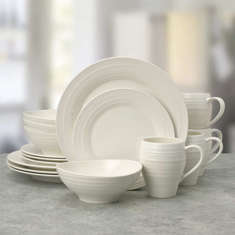 Mikasa "Swirl" 16-pc. White Dinnerware Set image number 2
