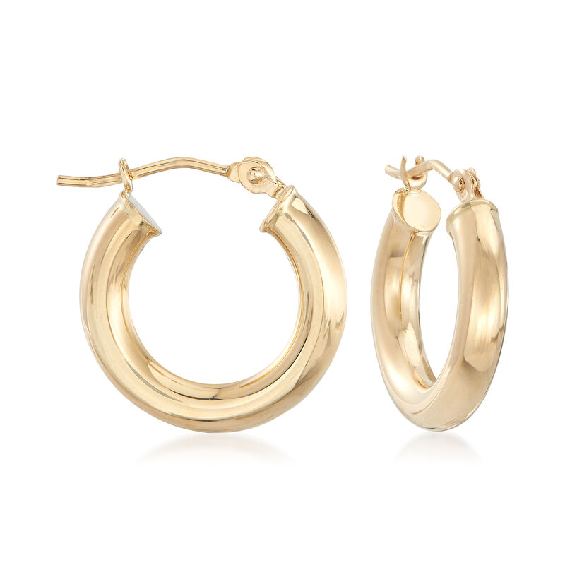 Mom & Me Huggie Hoop Set of 2 in 14kt Yellow Gold image number 1