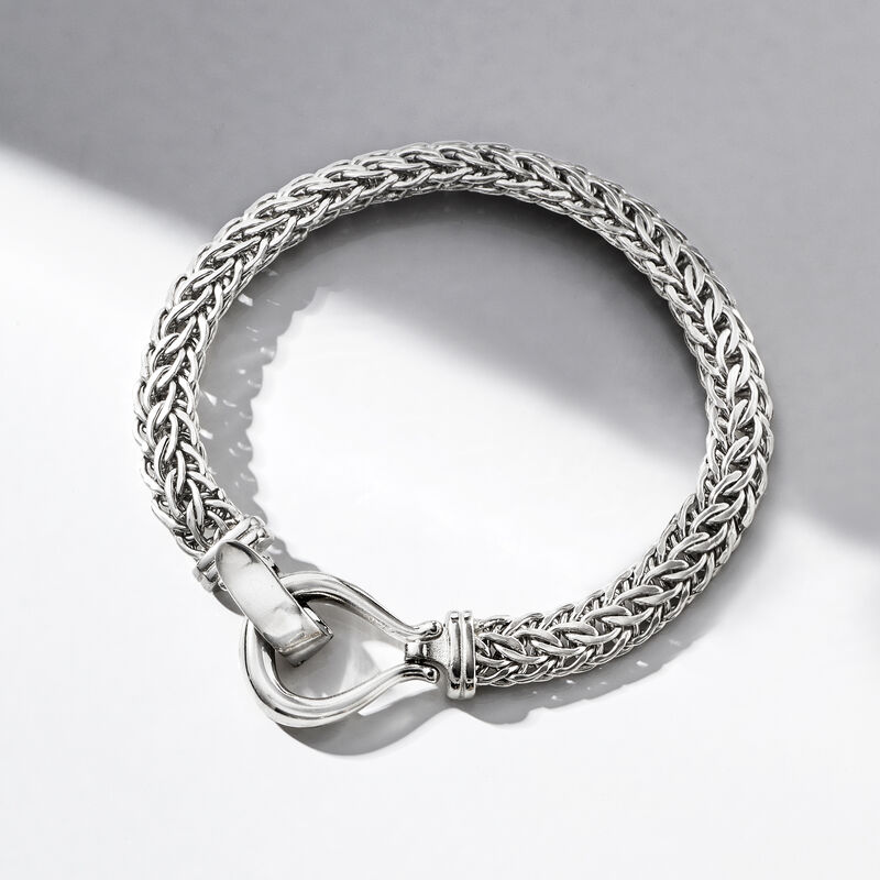 Sterling Silver Cestina-Link Bracelet image number 2