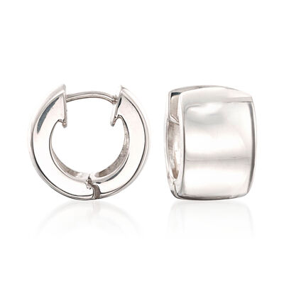 Zina Sterling Silver Huggie Hoop Earrings