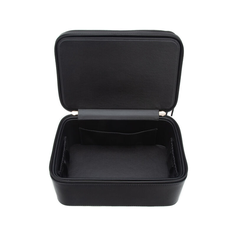 Brouk & Co. "Abby" Black Faux Leather Travel Jewelry and Cosmetics Case image number 5