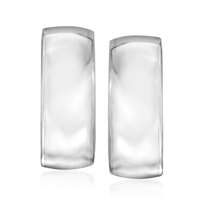 Zina Sterling Silver Clip-On Hoop Earrings