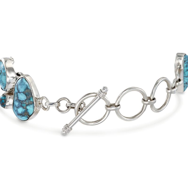 Turquoise Toggle Bracelet in Sterling Silver image number 2