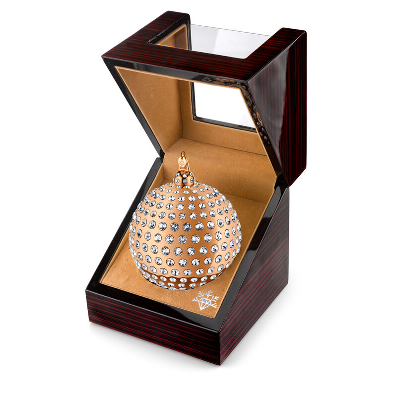 Crystamas Crystal 24kt Gold-Plated Ball Ornament  image number 1