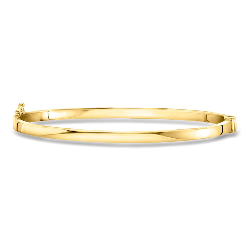 18kt Gold Over Sterling Small Polished Bangle Bracelet image number 0