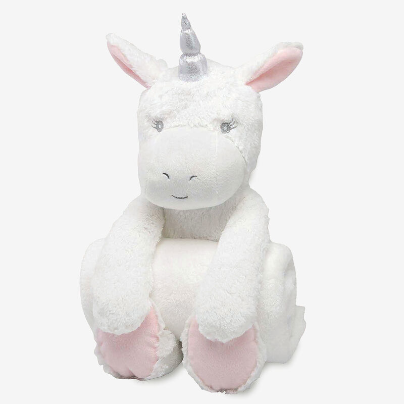 Elegant Baby Unicorn Bedtime Huggie Plush Toy image number 0