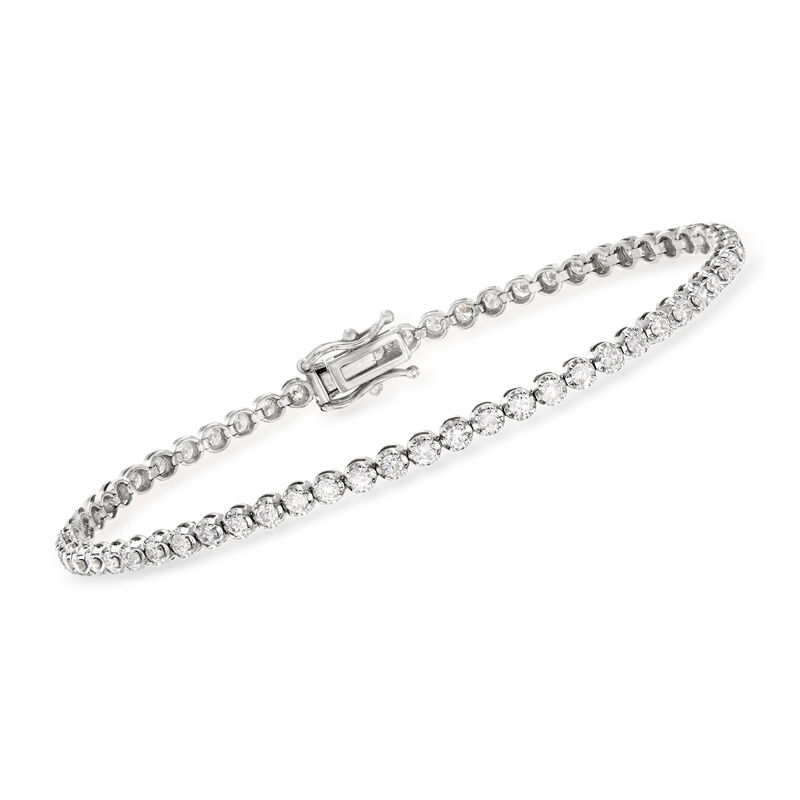 2.00 ct. t.w. Diamond Tennis Bracelet in 14kt White Gold image number 0