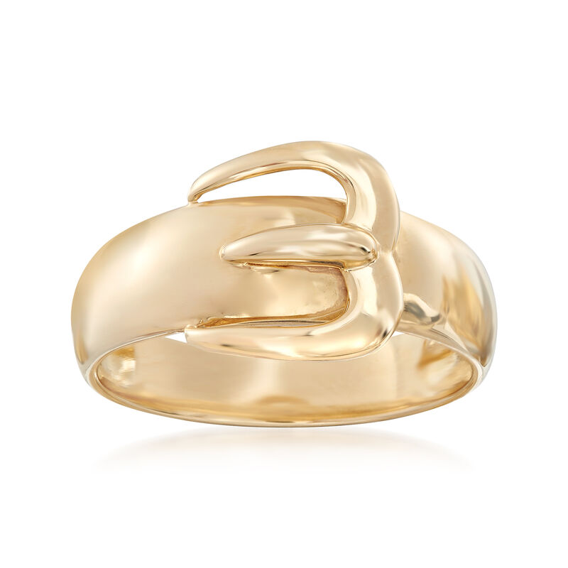 14kt Yellow Gold Buckle Ring image number 0