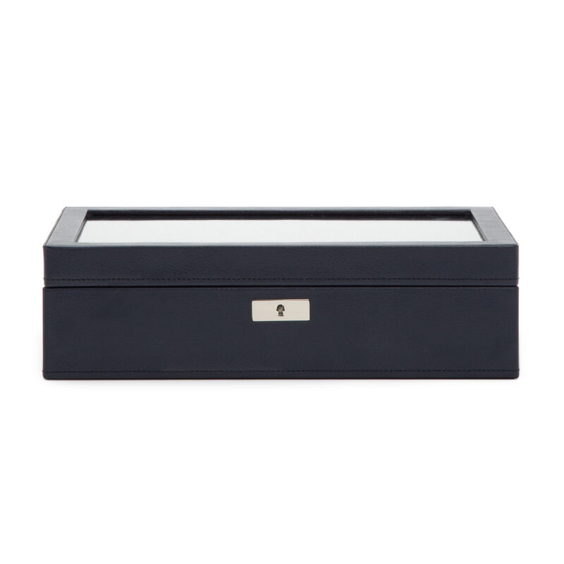 Wolf &quot;Howard&quot; Navy Leather Watch Box image number 5