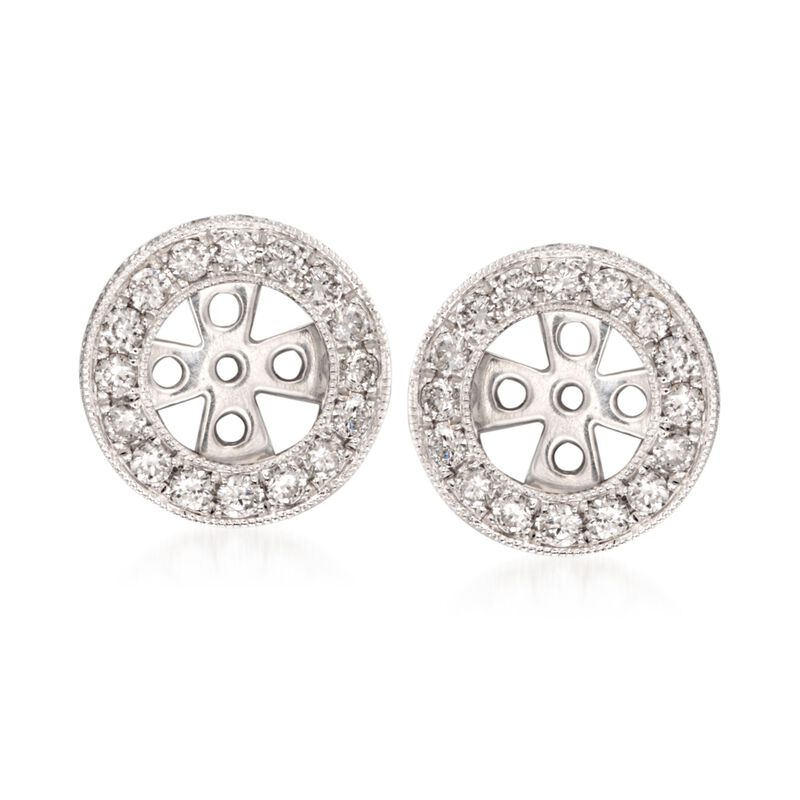 1.00 ct. t.w. Diamond Earring Jackets in 14kt White Gold image number 0