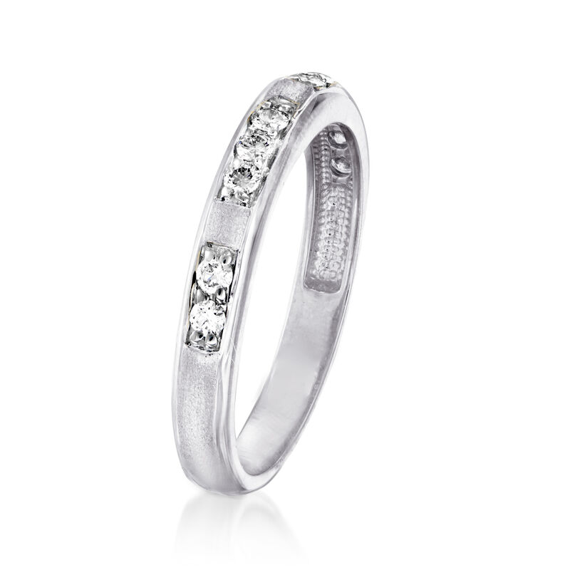 .23 ct. t.w. Diamond Station Ring in 14kt White Gold image number 2
