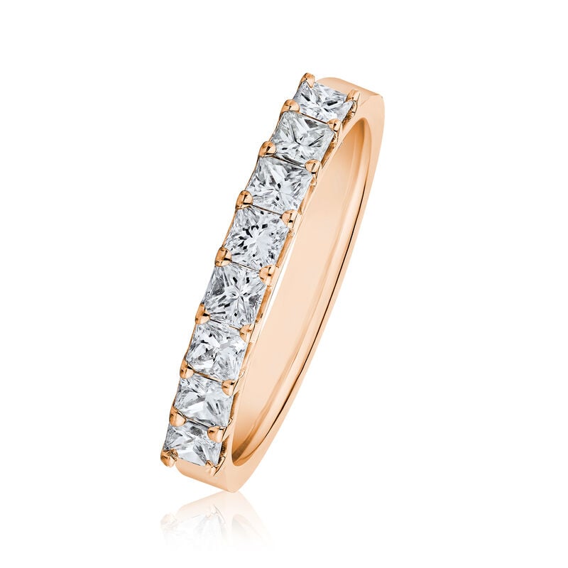1.60 ct. t.w. Princess-Cut Diamond Ring in 14kt Rose Gold image number 1