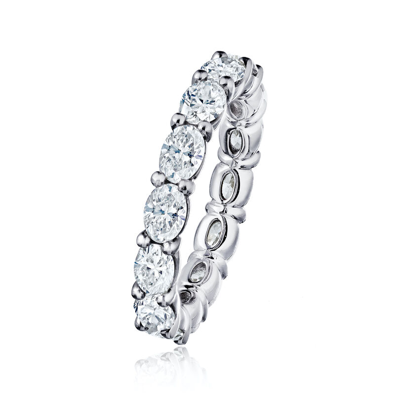 3.25 ct. t.w. Diamond Eternity-Style Wedding Band in Platinum image number 1