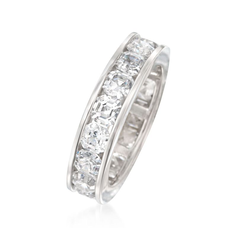 5.15 ct. t.w. CZ Eternity Band in Sterling Silver image number 2
