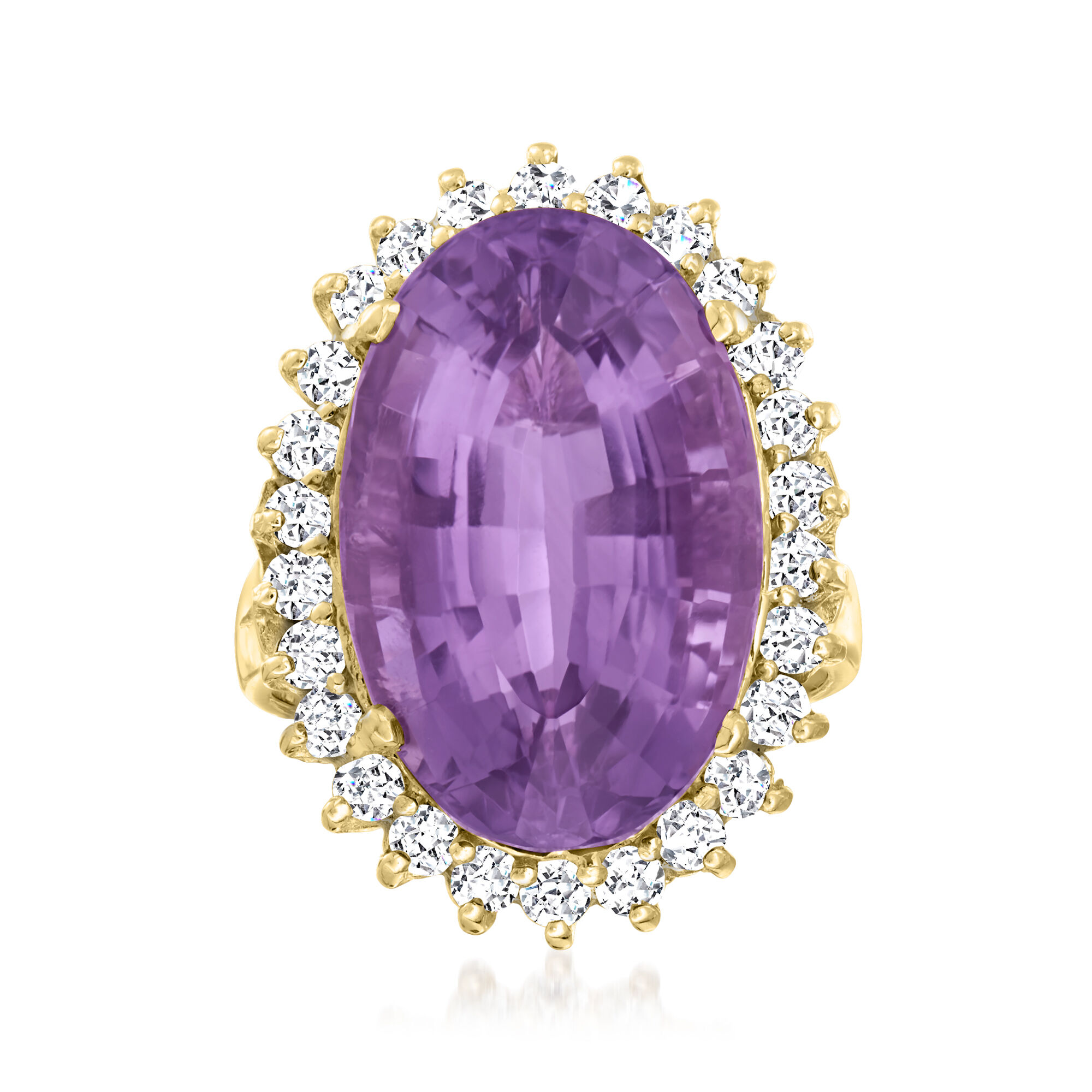 USA製 CORINTH コリンス MA-1 M ゴールド IDEAL 80s C. 1990 Vintage 5.80 Carat Prasiolite Ring with .15 ct. t.w.