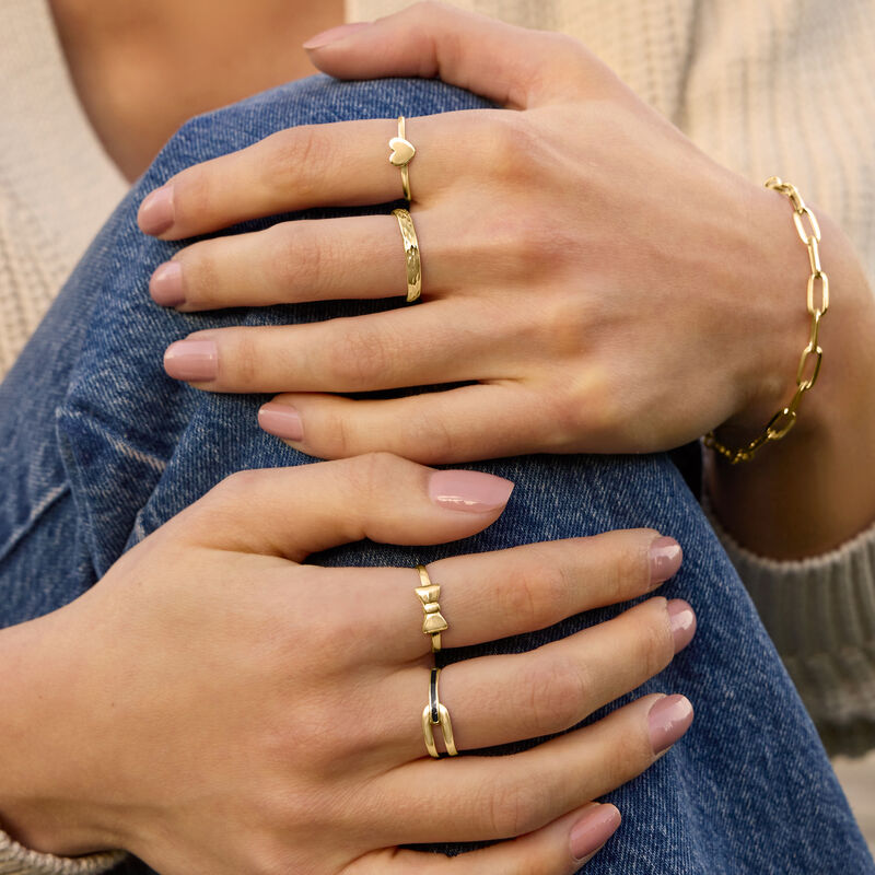 10kt Yellow Gold Heart Ring image number 5