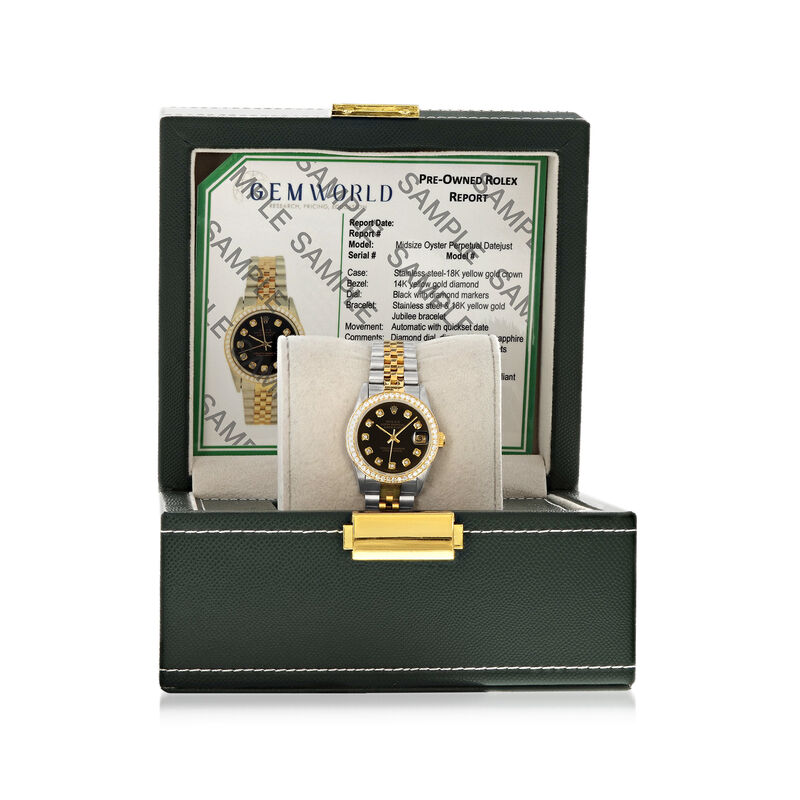 Pre-Owned Rolex Women's 31mm Automatic Stainless Steel Watch with 14kt and 18kt Yellow Gold  image number 3