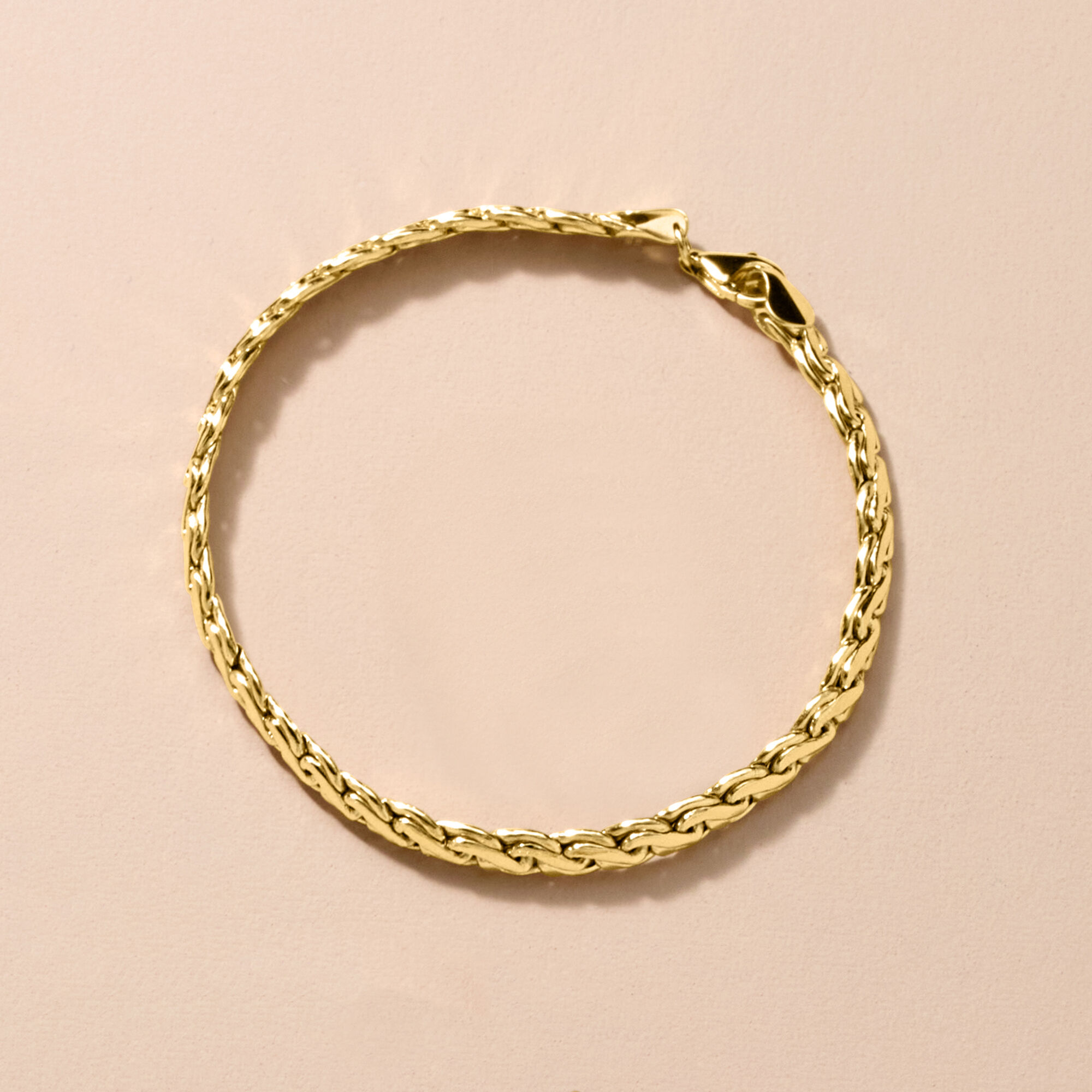 10kt Yellow Gold Curved-Link Bracelet | Ross Simons