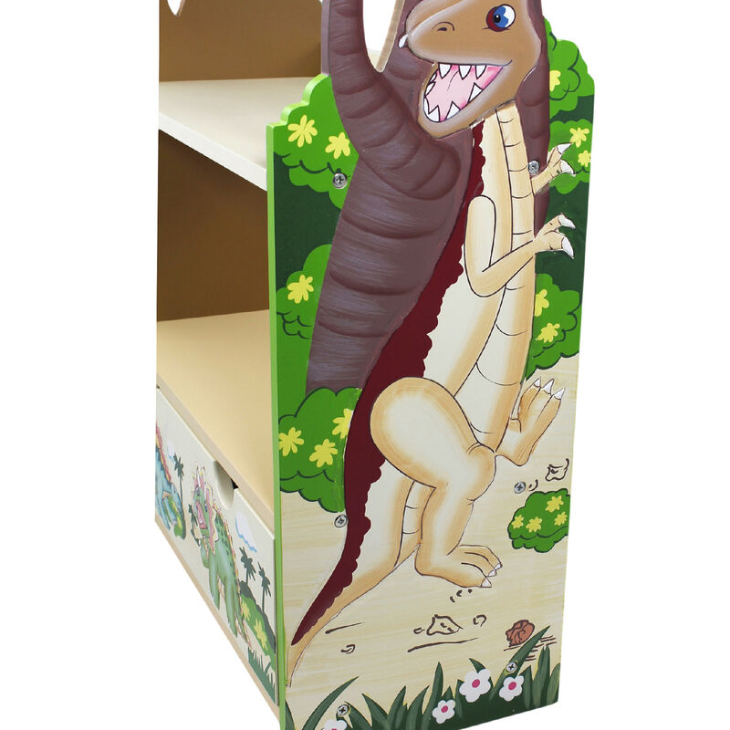 Fantasy Fields "Dinosaur Kingdom" Wooden Bookshelf image number 1