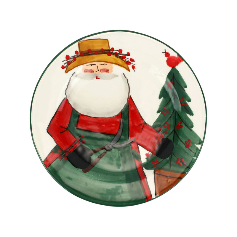 Vietri &quot;Old. St. Nick - 2022&quot; Limited Edition Salad Plate from Italy image number 0