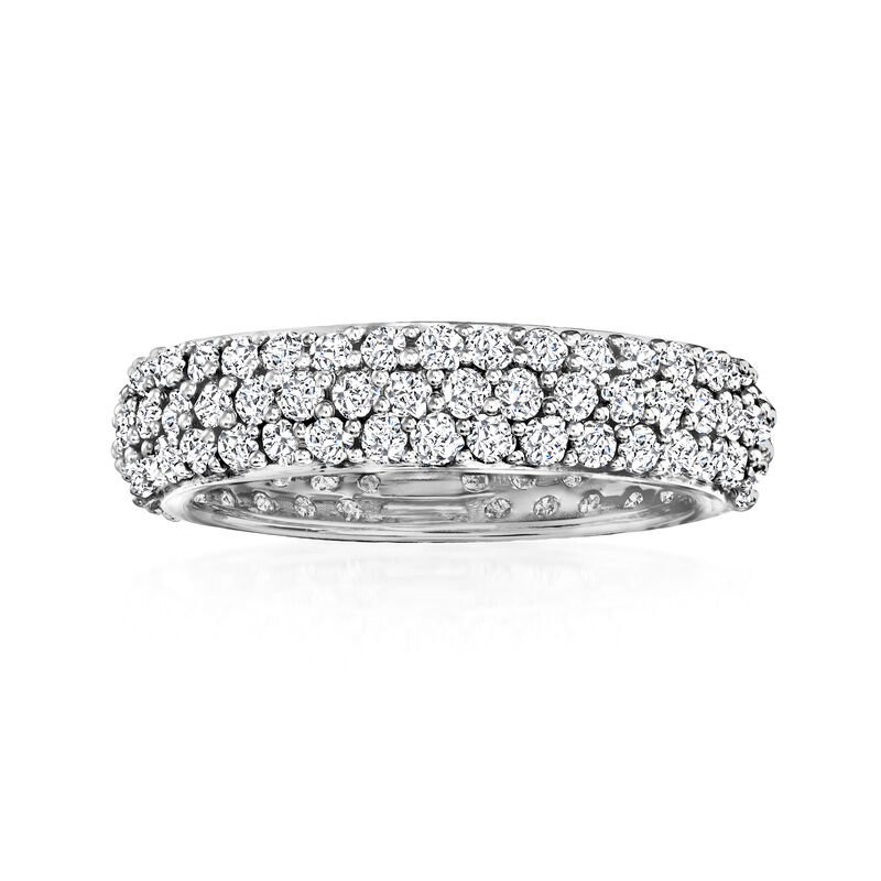 2.00 ct. t.w. Pave Diamond Eternity Band in 14kt White Gold image number 0