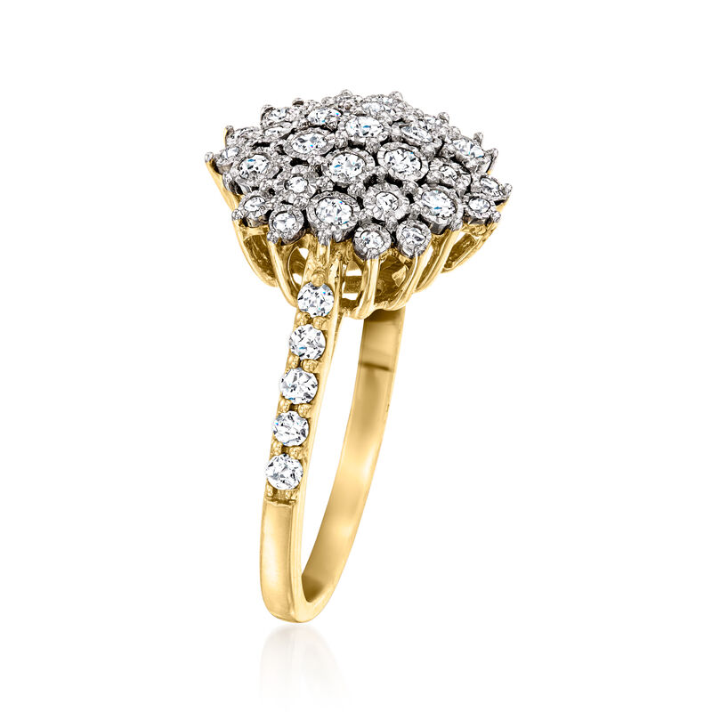 .50 ct. t.w. Diamond Cluster Ring in 14kt Yellow Gold image number 1