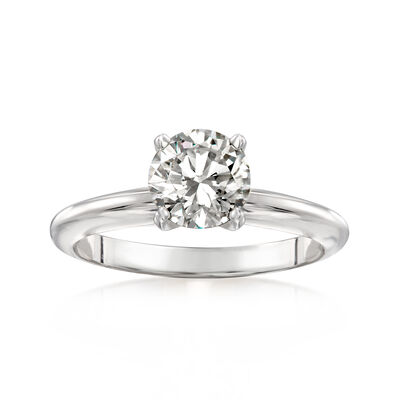 1.24 Carat Diamond Solitaire Ring in 14kt White Gold