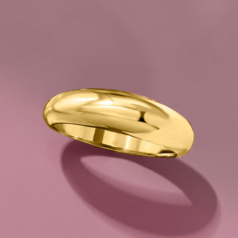 18kt Gold Vermeil Domed Ring image number 3