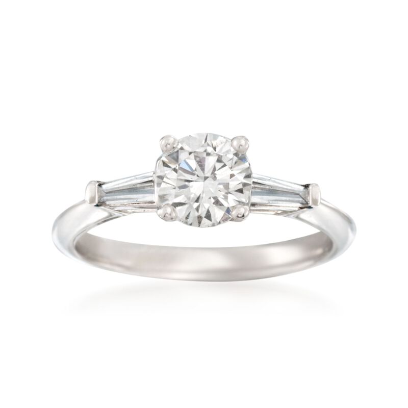 1.36 ct. t.w. Certified Diamond Engagement Ring in 14kt White Gold image number 0