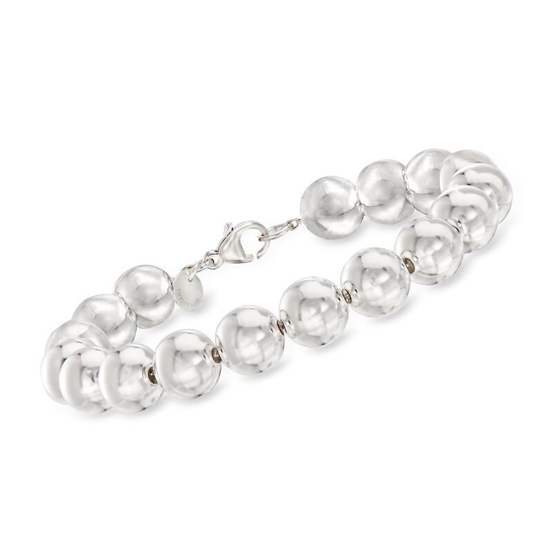 C. 1990 Vintage Tiffany Jewelry Sterling Silver Ball Bracelet image number 0