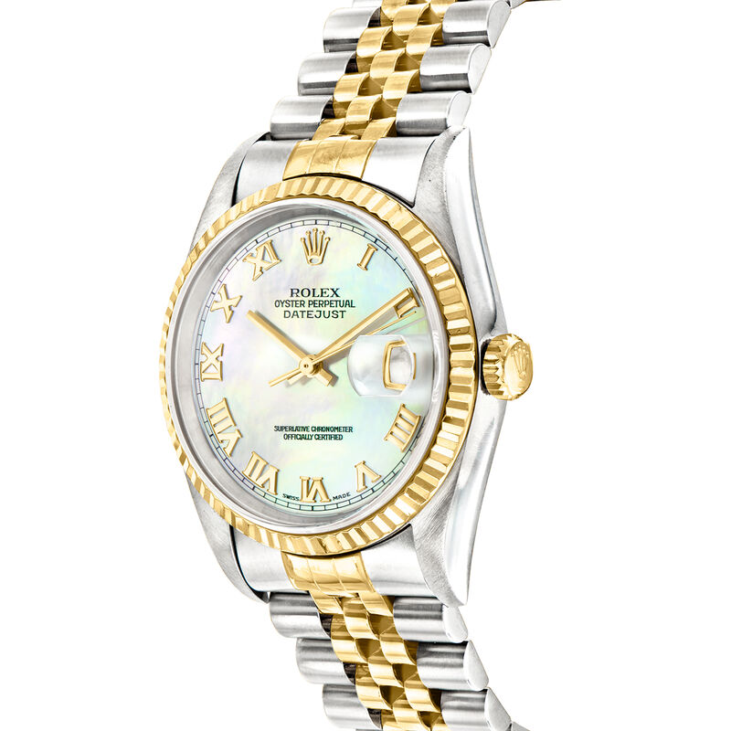 Pre-Owned Rolex Datejust Men's 36mm Automatic Stainless Steel and 18kt Yellow Gold Watch  image number 1