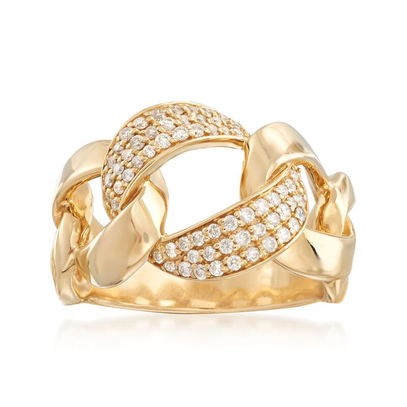 .42 ct. t.w. Diamond Link Ring in 14kt Yellow Gold image number 0