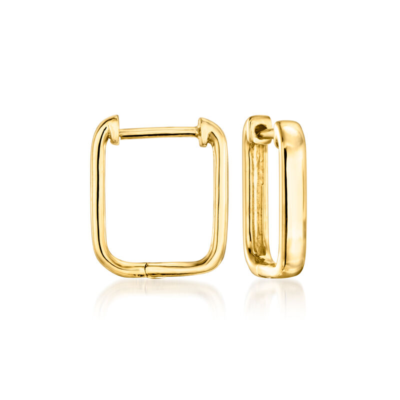 Lapis Paper Clip Link Drop Earrings in 18kt Gold Over Sterling image number 2