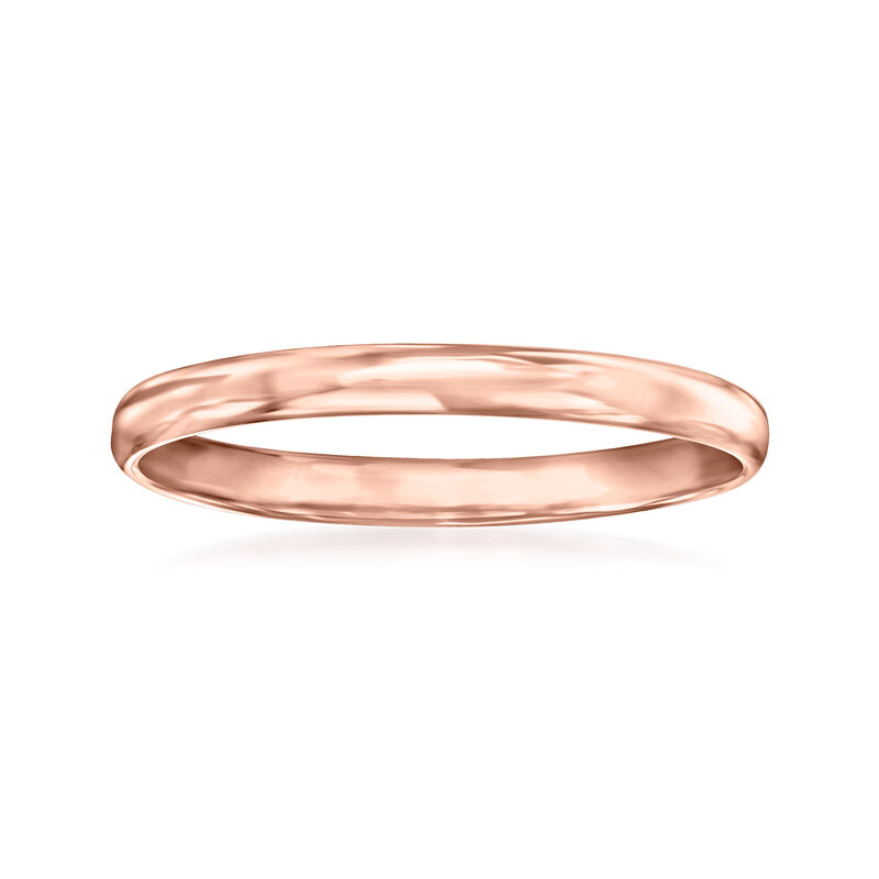 14kt Rose Gold Polished Ring image number 0