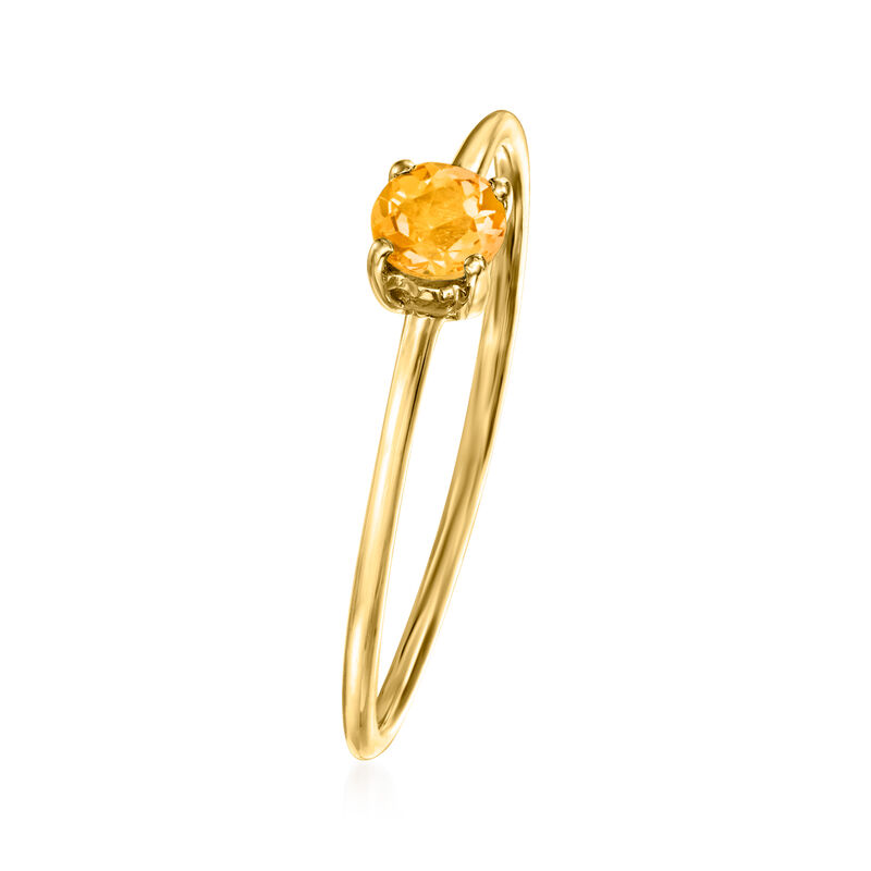 .20 Carat Citrine Ring in 14kt Yellow Gold. Size 5 image number 1