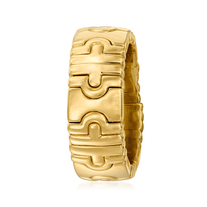 C. 1990 Vintage Bulgari &quot;Parentesi&quot; 18kt Yellow Gold Ring image number 1