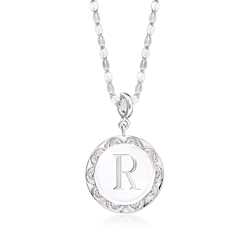 Sterling Silver Personalized Disc Charm image number 2