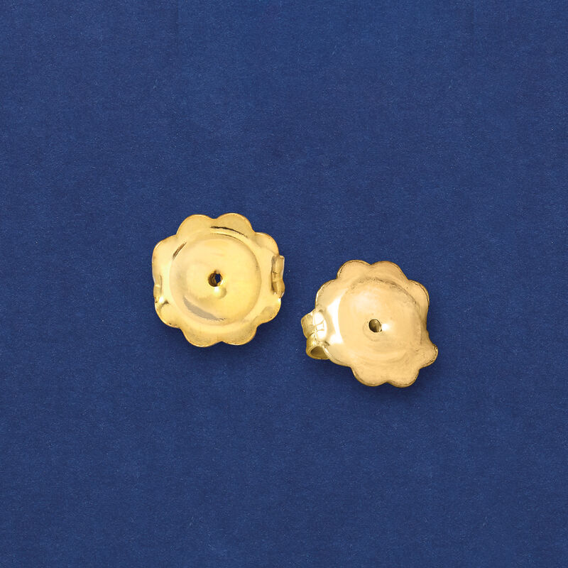 Italian 14kt Yellow Gold X-Large 9mm Earring Backings image number 2