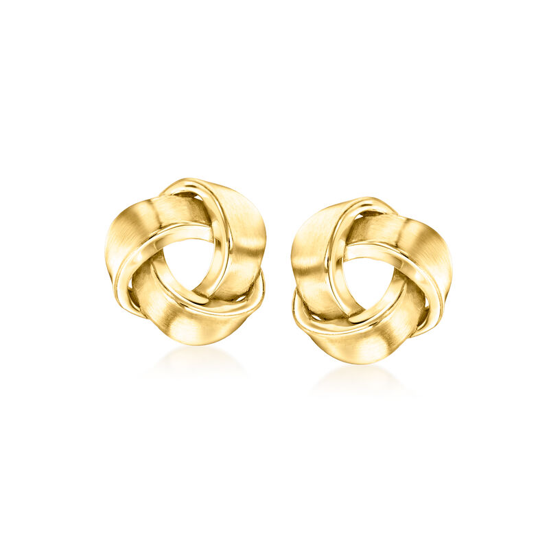 18kt Gold Vermeil Love Knot Earrings  image number 0