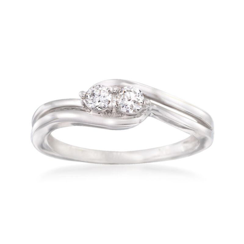 .25 ct. t.w. Diamond Two Stone Ring in 14kt White Gold image number 0