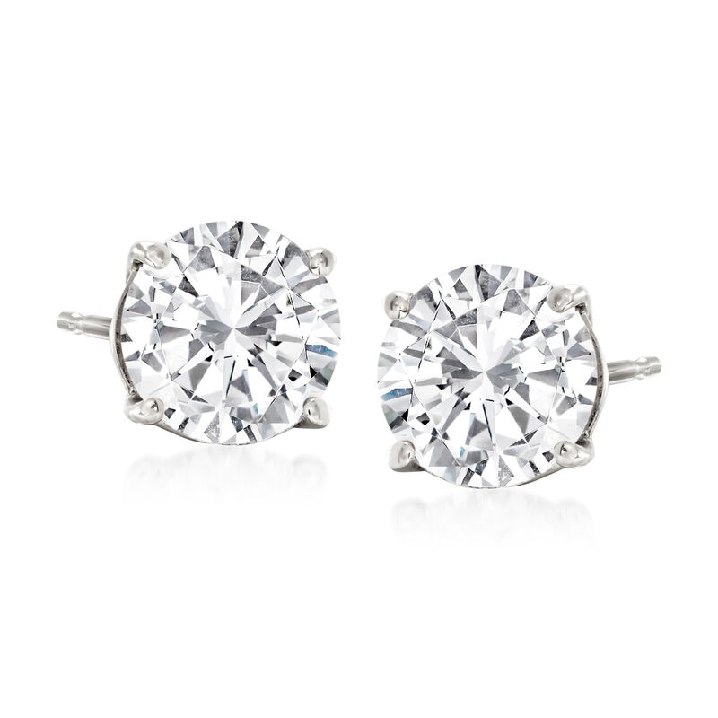 2.00 ct. t.w. Diamond Stud Earrings in 14kt White Gold image number 0